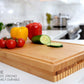 REVERSIBLE SERVING AND CHOPPING BAMBOO BOARD 18x12x2 inch Corte Argentino 