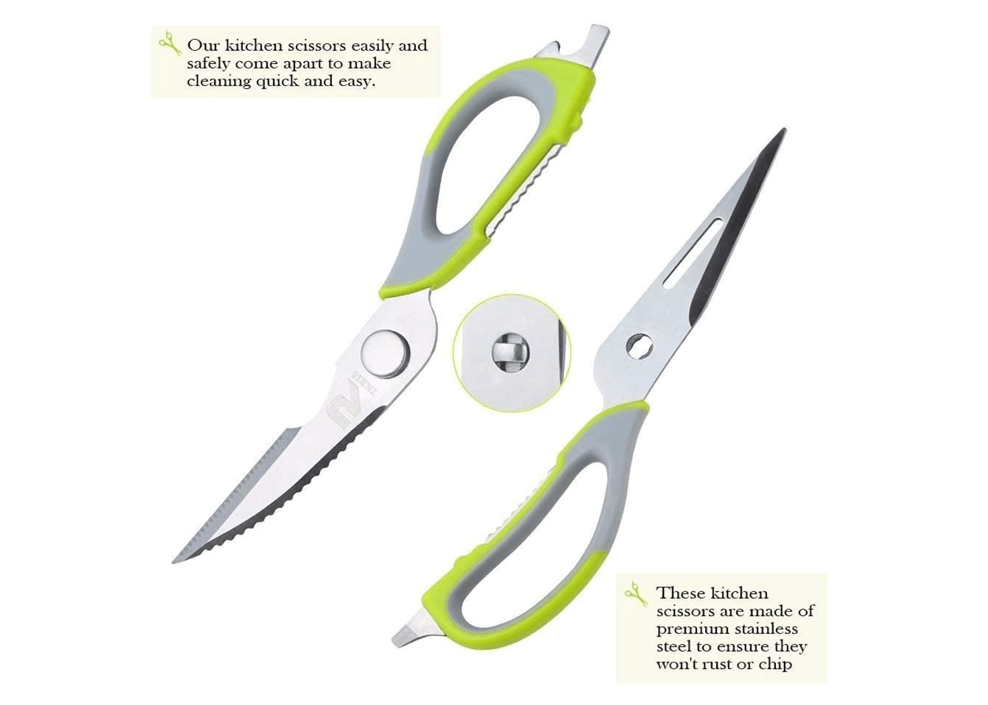 Stainless Steel Kitchen Scissors Tool Multipurpose Purpose Shears